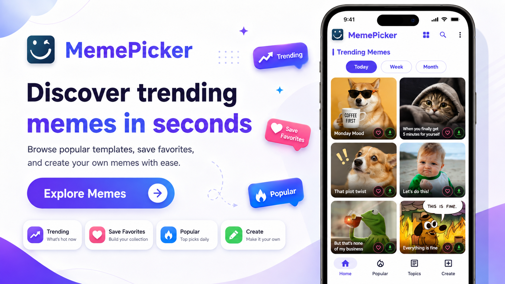 MemePicker: Find, Create & Share the Perfect Meme